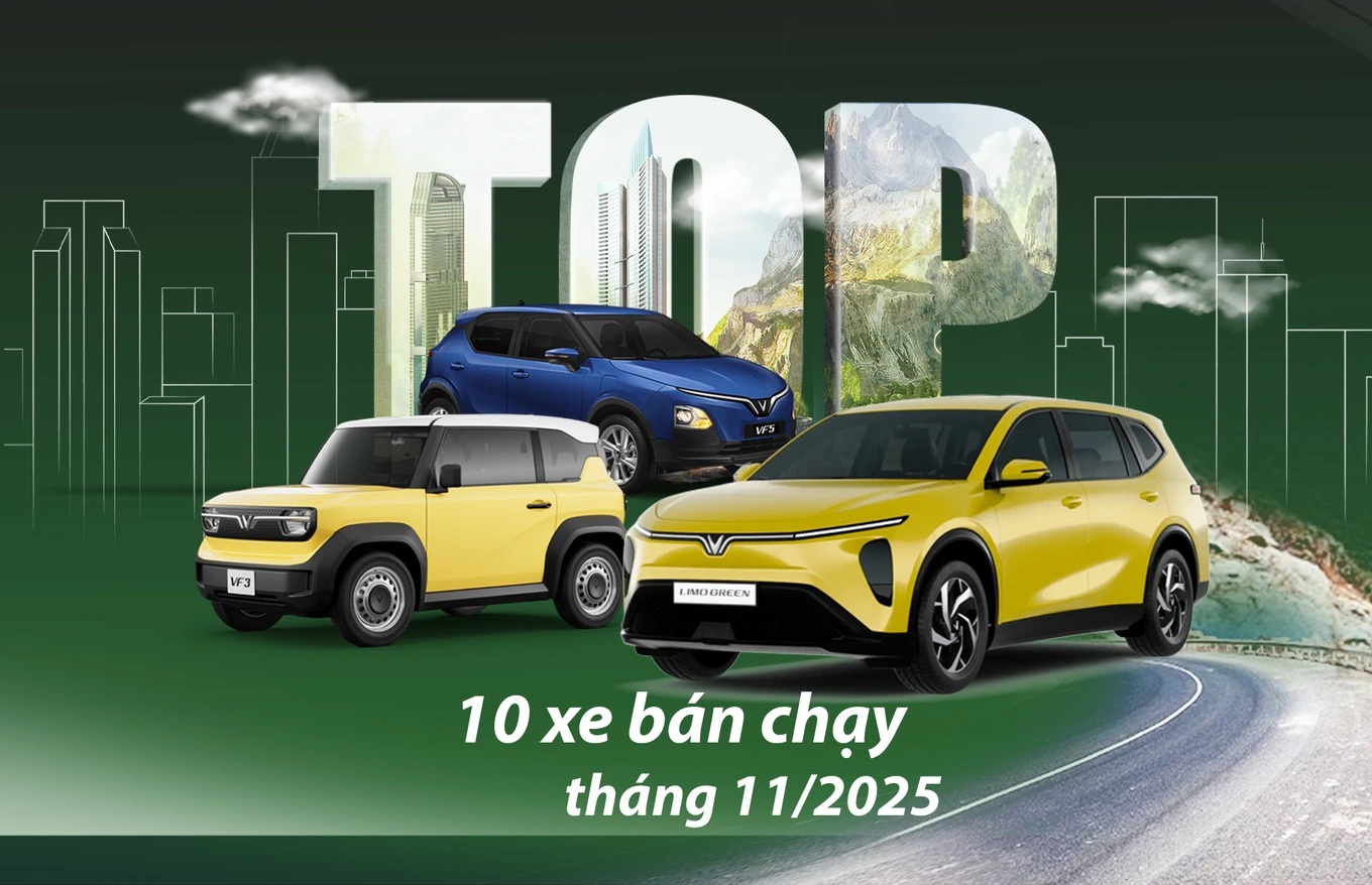 VINFAST DẪN ĐẦU XE BÁN CHẠY NHẤT THÁNG 11/2025