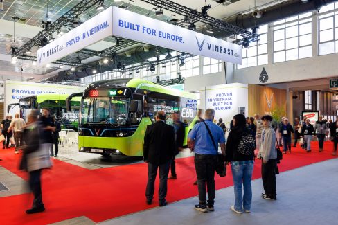 Gian hàng của VinFast tại triển lãm BusWorld 2025