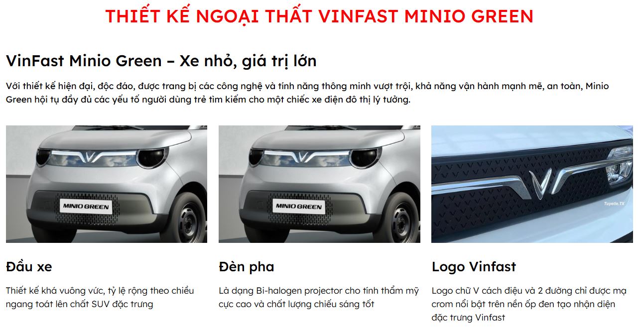 VINFAST MINIO GREEN - VINFAST MINIO GREEN – CHIẾC XE NHỎ GỌN ĐA NĂNG CHO NĂM 2025 BÙNG NỔ