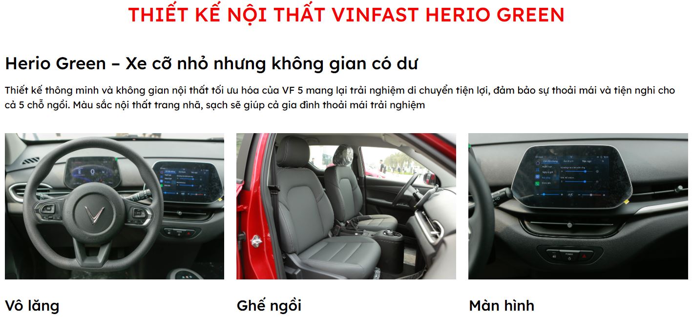 VINFAST HERIO GREEN - DÒNG SẢN PHẨM GREEN ĐẶC BIỆT TỐI ƯU CHO KINH DOANH DỊCH VỤ VẬN TẢI